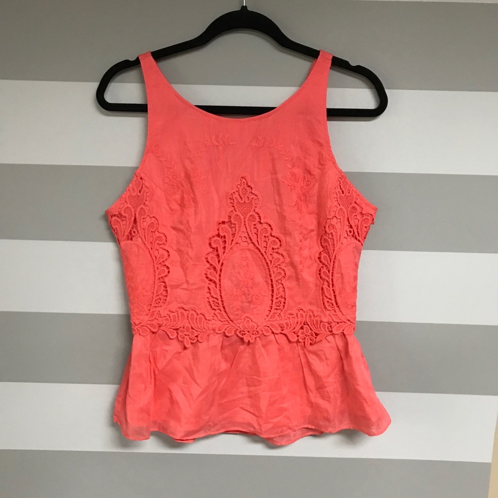 Coral Anthropologie Top